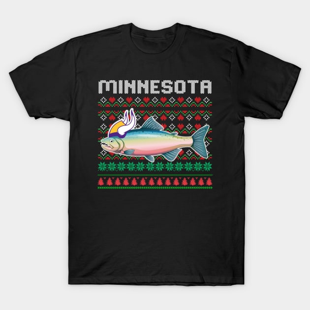 Ugly Christmas Minnesota Walleye vikings T-Shirt by MManoban